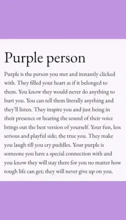 purple person
