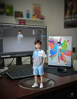3 D template