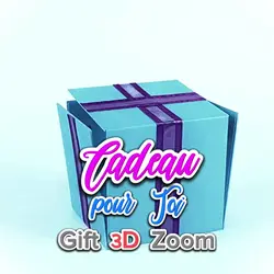 Cadeau Gift 3D Zoom