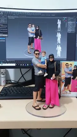 Miniatur Bergerak 3D