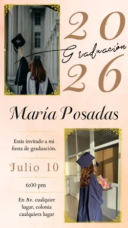 graduación rosa