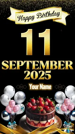 Birthday 11 Sep 2025