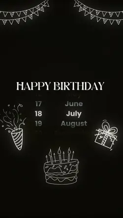 18 July 2025birthday