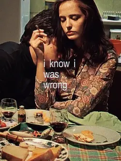 i know i was wrong