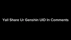 Genshin UID + Mats