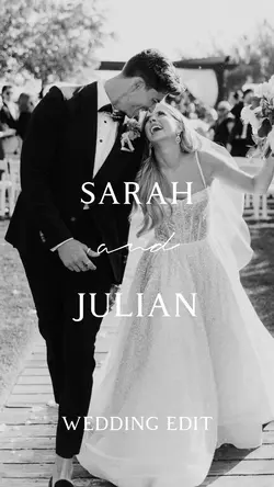 B&W Wedding