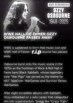 fly high Ozzy🕊️