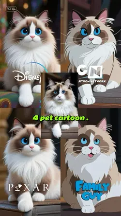 4 pet cartoon