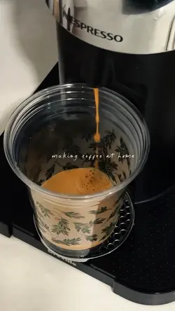 making coffee