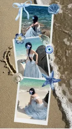 Beach Photo Template