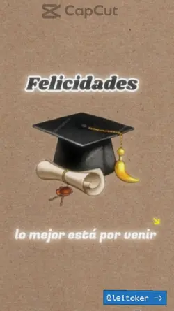 Felicidades Graduado