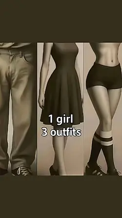 1 girl 3 outfit