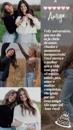 Aniversário amiga
