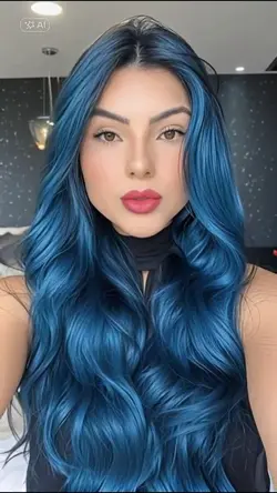 cabelo azul 