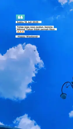 Sabtu 19juli stori