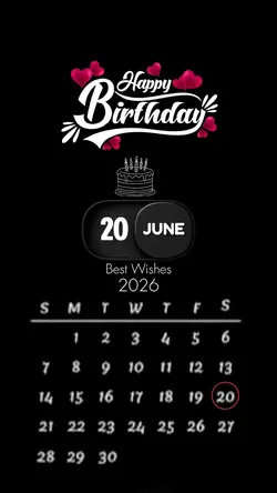  Birthday 20 June