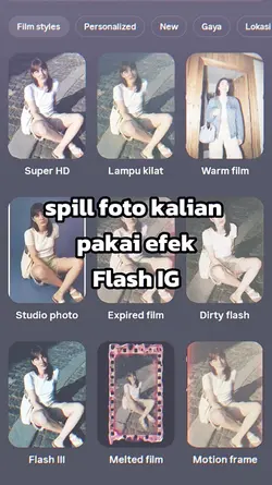 efek flash ig