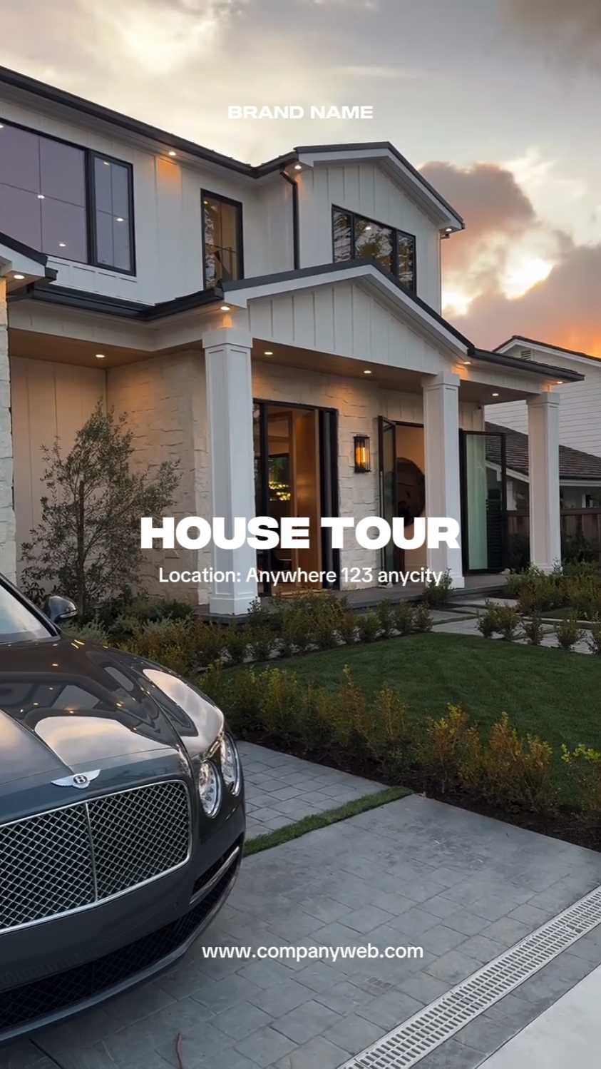 Beautiful House Text Template - Pippit