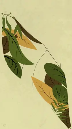 leaves vertical