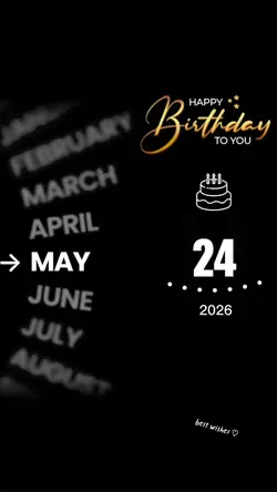 Birthday 25 May 2026