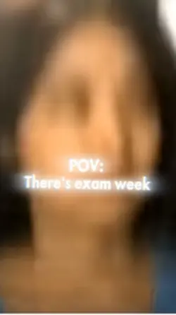 It’s exam week ppl..