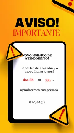 AVISO IMPORTANTE