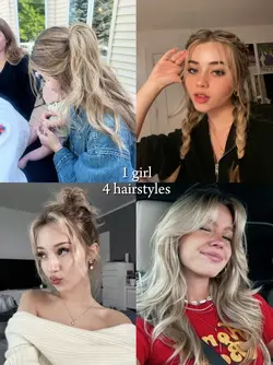 1 girl 4 hairstyles