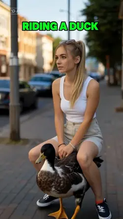 riding a duck 
