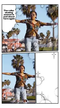 Roller skating 
