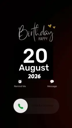 Hbd 20 August 2027