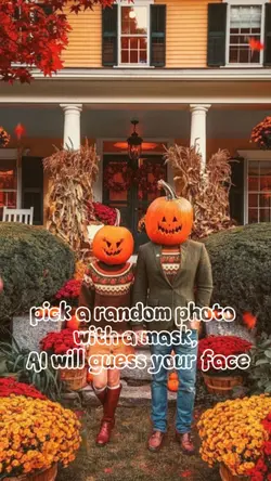 face behind mask