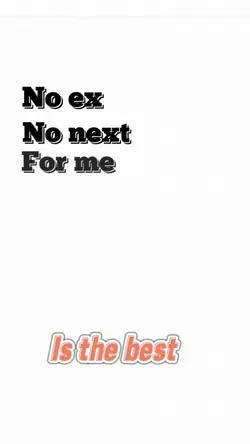 No ex,no next 