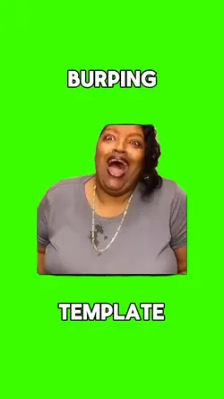 Woman burping 