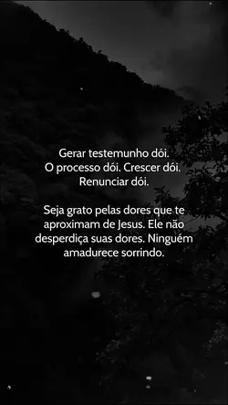 Gerar testemunho dói