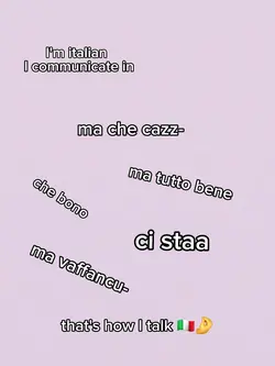 I'm italian