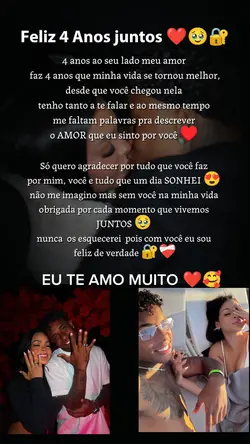 Feliz 4 anos juntos