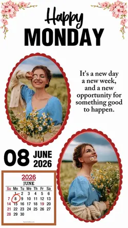 Monday 8 June 2026