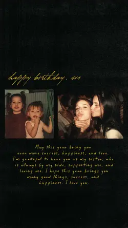 happy birthday sis
