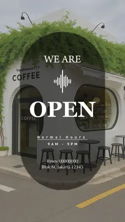 We are open