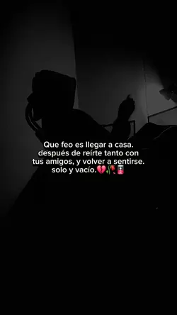Triste y solo