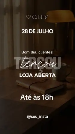 Loja aberta Terça 