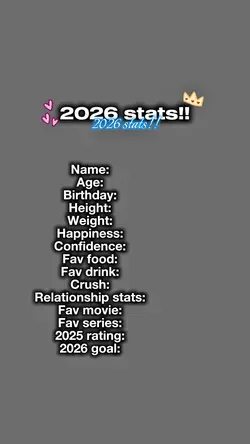 2026 stats