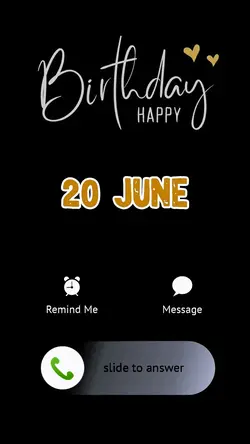 HBD TO ME 20 JUNE