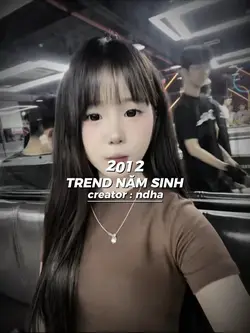 Trend năm sinh 2012