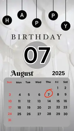 birthday 07 August