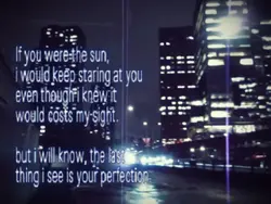 if u were the sun...