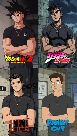 4 cartoon characters
