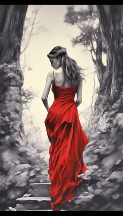 lady in red