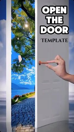 Opening the door tem