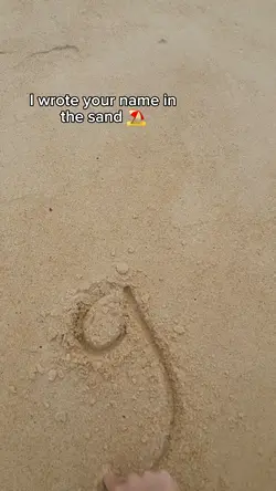 I wrote your name